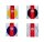 LI NING - Frottee Griffbandrolle GC 100 10m div. Farben