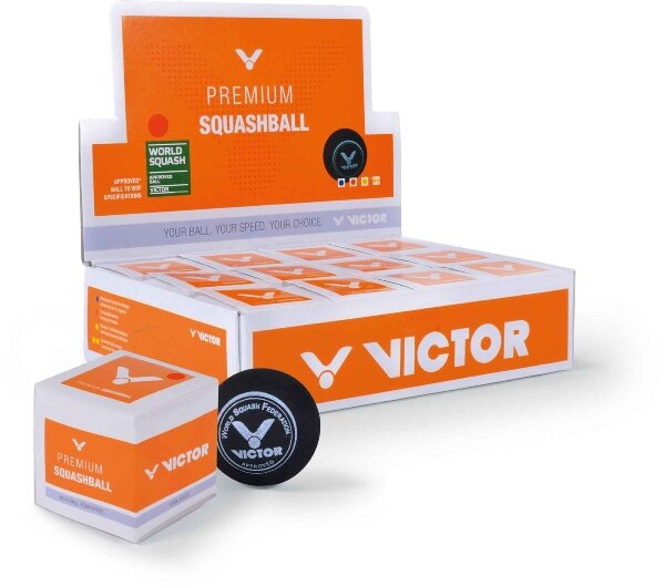 VICTOR - Squashball einzeln rot (mittel)