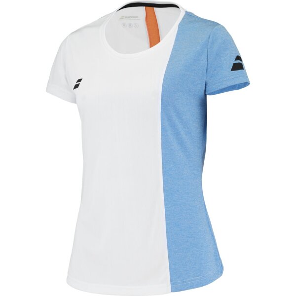 BABOLAT - Play Cap Sleeve Top Damen White/Blithe Blue